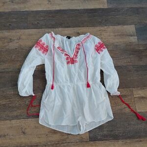 J. Crew Embroudered Romper